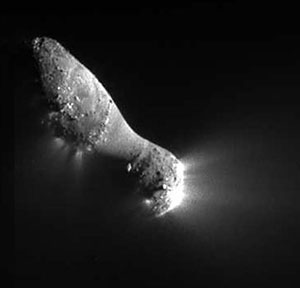 Close-up view of Comet Hartley 2.