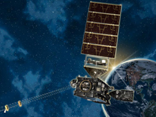 artists conception of the goes-r weather satellite