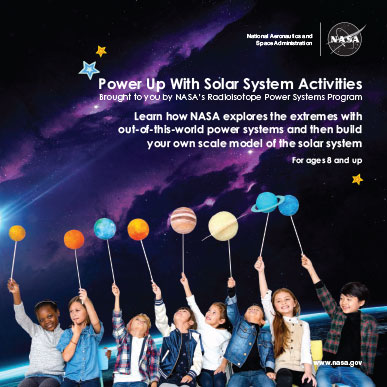 The cover of the Power Up With Solar System Activities activity book.