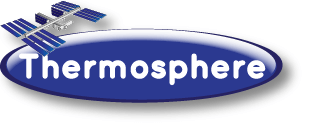 a button for the thermosphere, a layer in earth's atmosphere