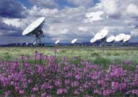 Photo of Very Large Array of radio telescopes.