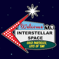 Un cartel que dice bienvenido al espacio interestelar.