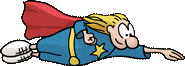 Caricatura de la Super Chica de Space Place.