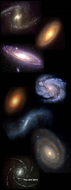 Montaje de galaxias