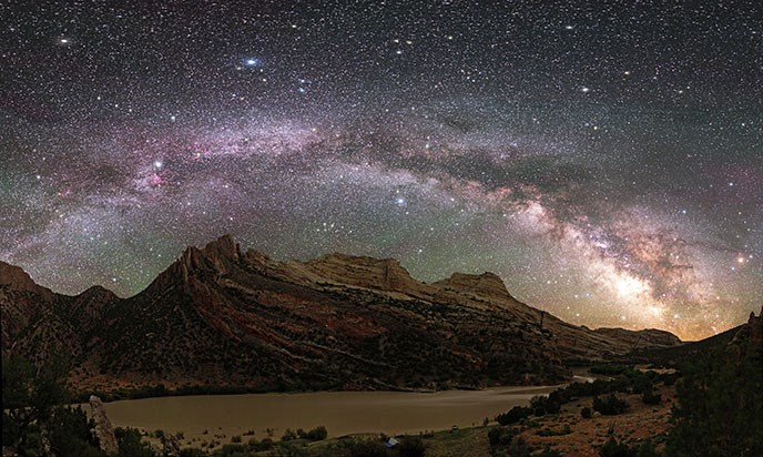 Milky Way over Mitten Park.