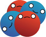 a cartoon helium molecule