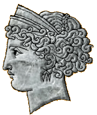 Profile drawing of Roman goddess Juno.