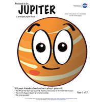 a thumbnail image of a Jupiter mask activity sheet