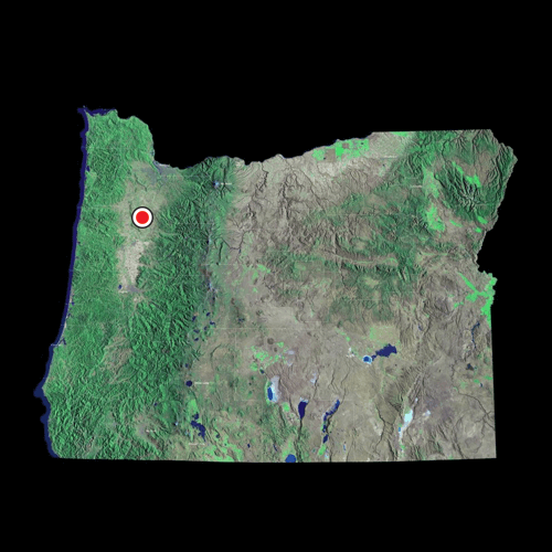 A satellite view of Montana