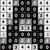Small image of letter A made up of pixels, with number 0 assigned to black pixels, 4 to white pixels, and 2 or 3 to gray pixels.