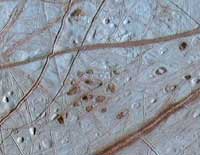 Europa's surface.