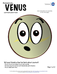 thumbnail image of first page of Venus planet mask activity