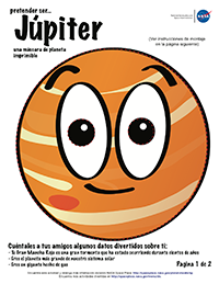 imagen en miniatura de la primera página de la actividad de la máscara del planeta Júpiter