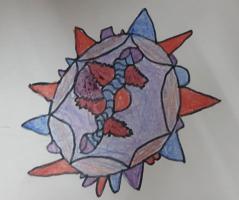 Pintura enviada por el usuario de una roca de cristal.