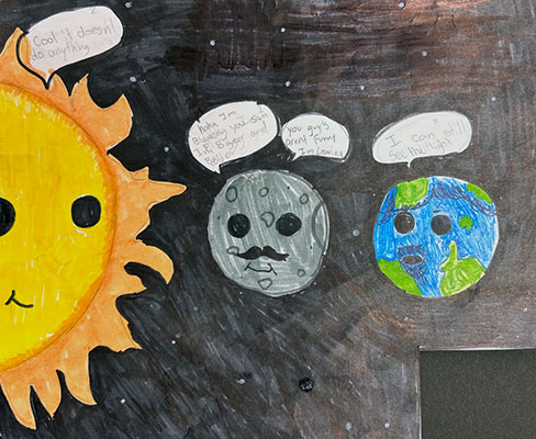 sun and moon drawing for kids