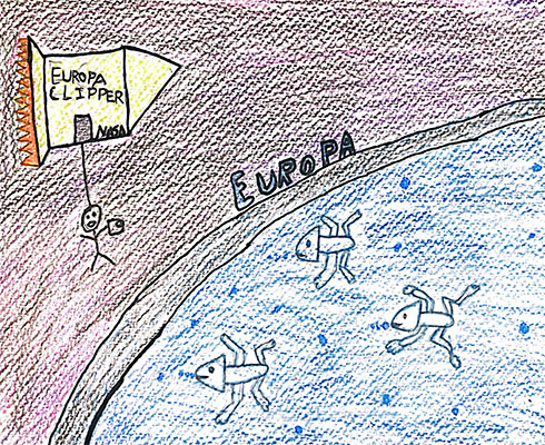 Art submission for the Europa Clipper Art Challenge.