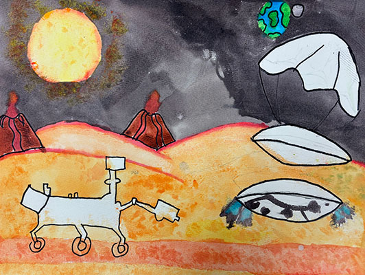 Art submission for the Mariner 4 Art Challenge.