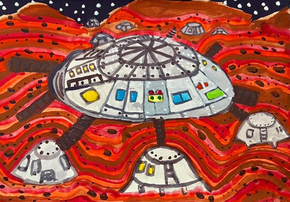 Art submission for the Mariner 4 Art Challenge.