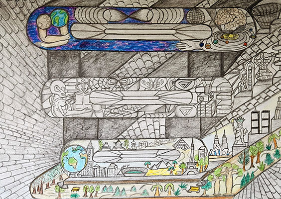 Art submission for the Mariner 4 Art Challenge.