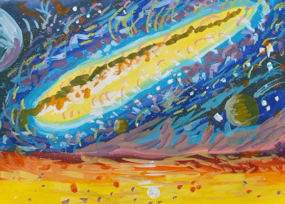 Presentación de arte para el desafío SPHEREx.
