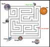 Guide your spacecraft through a space maze