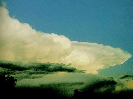Cumulonimbus clouds.