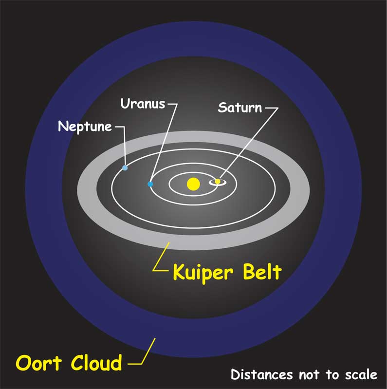 Where Are The The Oort Cloud And Kuiper Belt Located