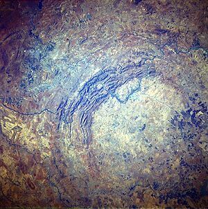 Vredefort crater in South Africa