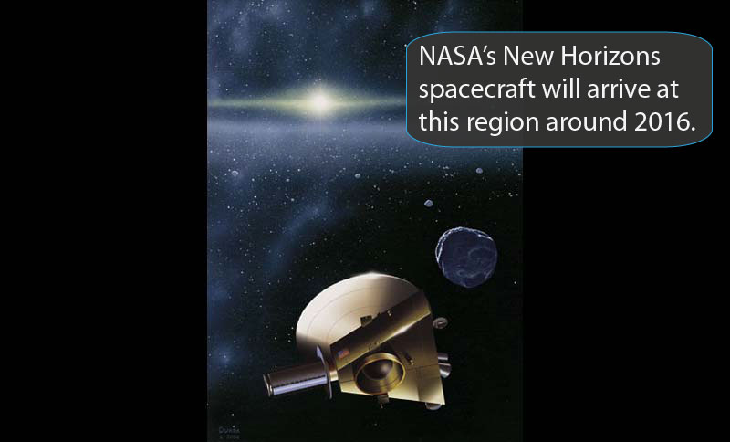Rendering of New Horizons spacecraft.