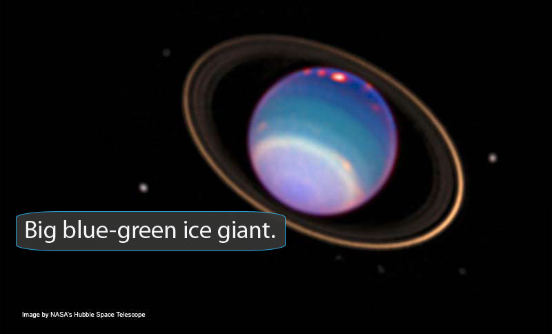 Photo of object taken from passing spacecraft.