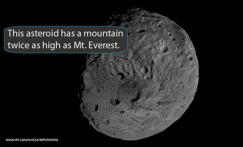 Close-up image of this asteroid, taken by Dawn spacecraft.
