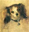 Retrato de un perro pequeño.