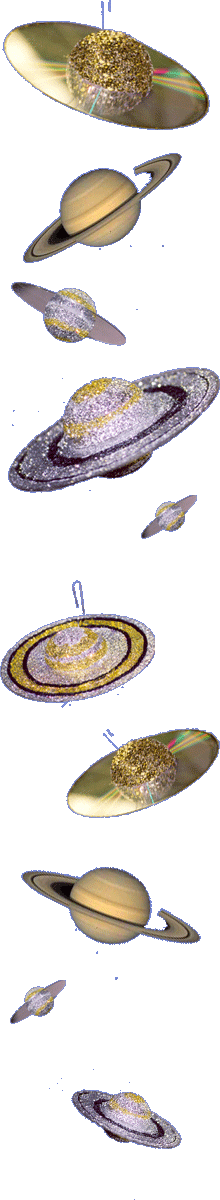 images of completed CD model Saturns.