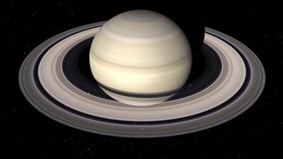 Imagen de Saturno de la nave espacial Cassini.