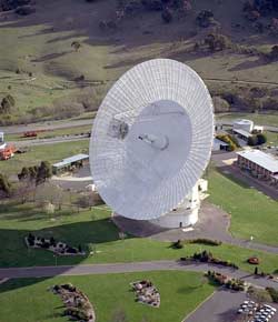 Deep Space Network 70-meter antenna at Canberra, Australia