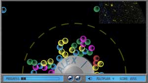 Captura de pantalla del juego Galex Photon Pile-up