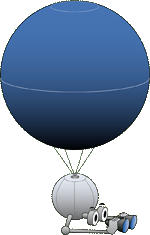 Robot globo del rompecabezas.