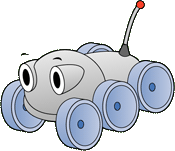 Robot todoterreno del rompecabezas.