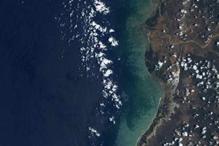 Landsat image of flooding in madagascar.