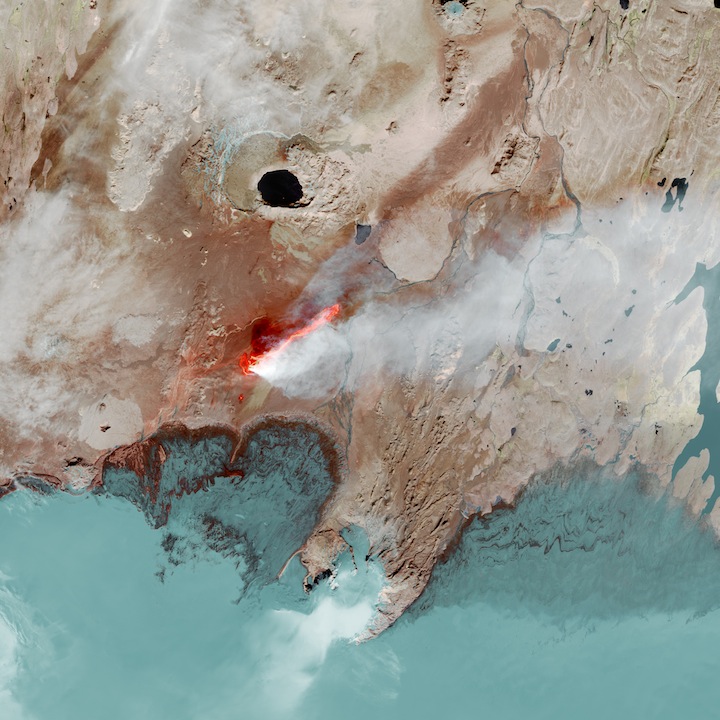 Landsat image of a lava flow