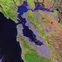 Imagen Landsat de San Francisco.