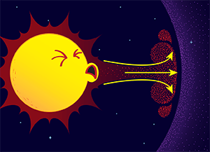 Solar wind comic