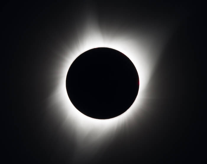 Imagen de la corona solar durante un eclipse en 1991.