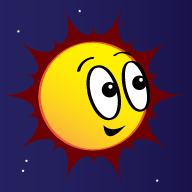 Cartoon of the sun
